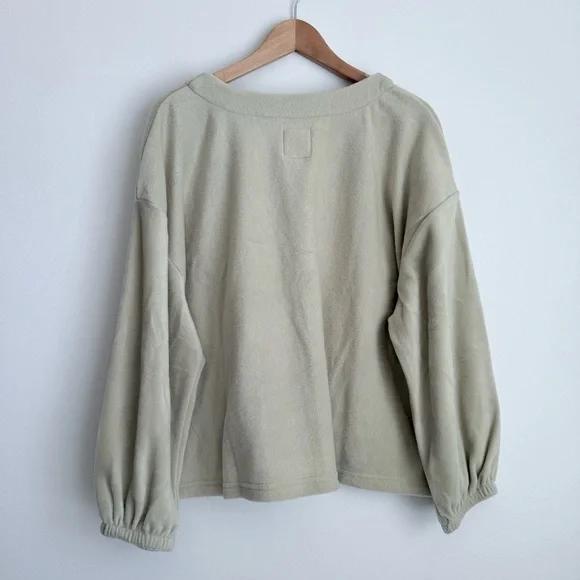 C&C California Women's Soft Green Buttoned Cardigan, Pockets, Size 1X - Picture 2 of 8